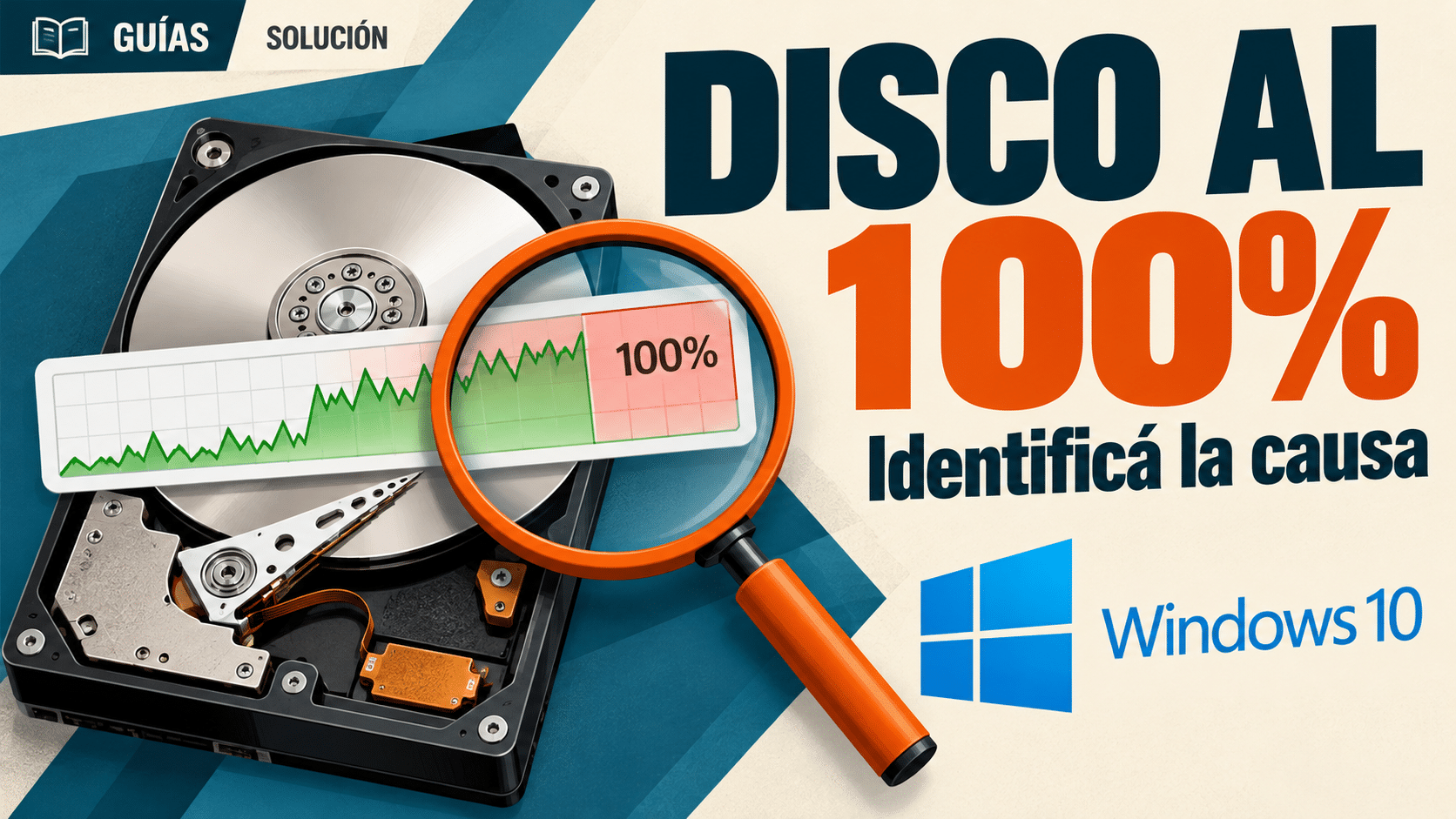 disco duro al 100 windows 10: identificar la causa antes de intervenir