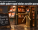 Ilustración de un kiosco de revistas de madera con revistas naranjas en exhibición; en la entrada, un torniquete de bronce con un lector de tarjeta y la burbuja de Reddit. Adelante, un cartel de pizarra dice «Pruebas fuera de EE. UU.». Arriba, en una franja grafito, el logo de Reddit, el texto «Reddit · 29 de octubre de 2026» y el titular «Reddit quiere que inicies sesión para leerlo».