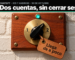 Ilustración de una perilla selectora de baquelita negra sobre una placa de latón con las marcas 1 y 2, montada en un panel de madera de cerezo contra una pared de ladrillo pintado a la cal. La perilla está a mitad de camino entre el 1 y el 2, y de ella cuelga una etiqueta de cuero que dice «Llega de a poco». Arriba, en una franja negra, el logo de OpenAI, el texto «ChatGPT · iOS y Android · 30 de octubre» y el titular «Dos cuentas, sin cerrar sesión».