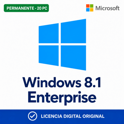 Windows 8.1 Enterprise MAK - 20 Pc - Licencia Permanente