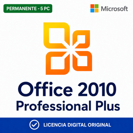 Office 2010 Professional Plus - 5 Pc - Licencia Permanente
