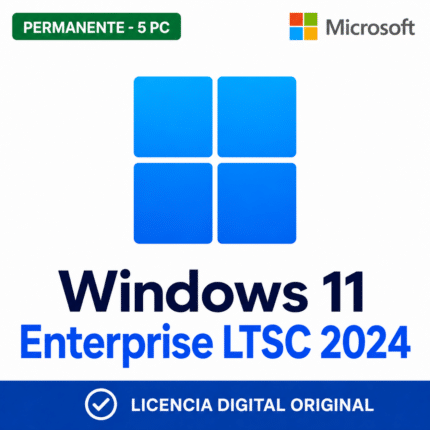 Windows 11 Enterprise LTSC 2024 - 5 Pc - Licencia Permanente