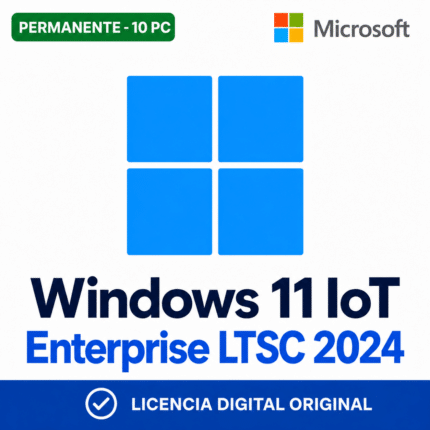 Windows 11 IoT Enterprise LTSC 2024 - 10 Pc - Licencia Permanente