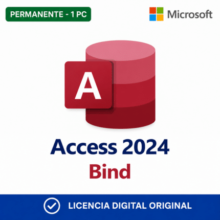 Microsoft Access 2024 Bind - 1 Pc - Licencia Permanente
