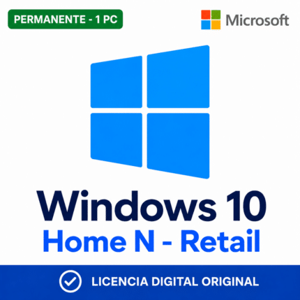 Windows 10 Home N - 1 Pc - Licencia Permanente