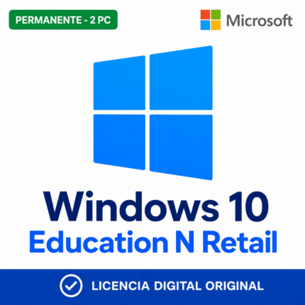 Windows 10 Education N - 2 Pc - Licencia Permanente