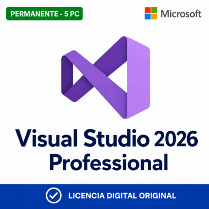 Visual Studio 2026 Professional - 5 Pc - Licencia Permanente