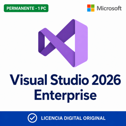 Visual Studio 2026 Enterprise - 1 Pc - Licencia Permanente