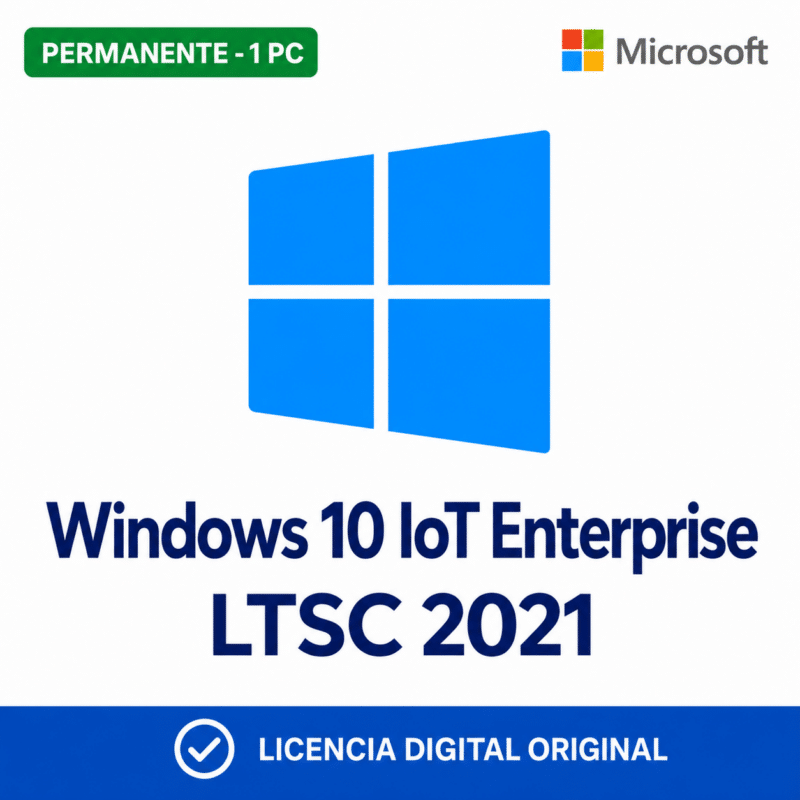Windows 10 IoT Enterprise LTSC 2021 para 1 PC, licencia permanente
